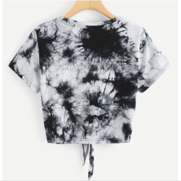 TIE DIE ROSE CROP TOP - Picture 3 of 3